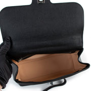Second hand Delvaux Simplissime City Black Nubuck Shoulder Bag at Labellov