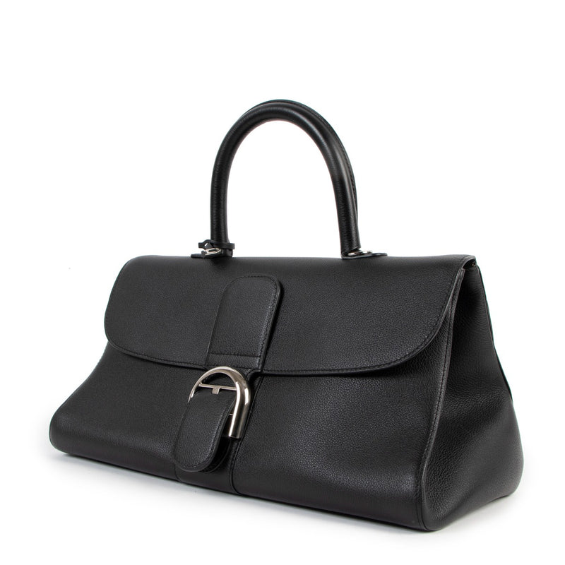 Delvaux Black Brillant East West Handbag