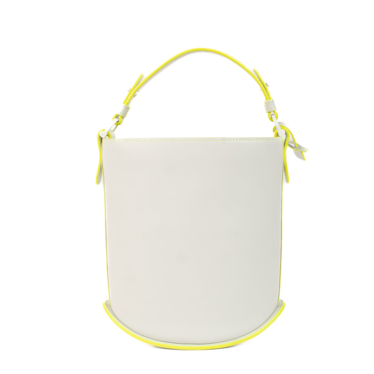 Delvaux Optic/Lime Box Calf Pin Mini Bucket