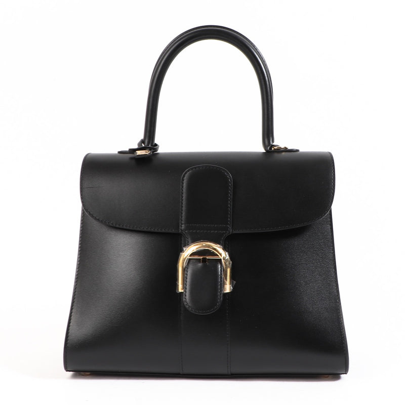 Buy an authentic second hand Delvaux Brillant MM Black Box Calf in very good condition at Labellov.com