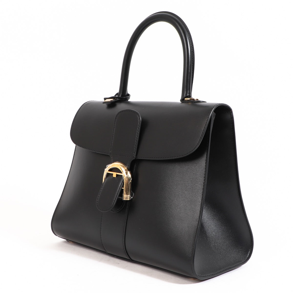 Buy an authentic second hand Delvaux Brillant MM Black Box Calf in very good condition at Labellov.com