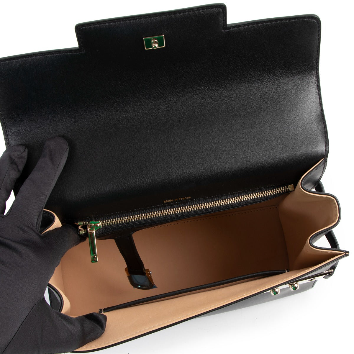 Delvaux Tempête MM Black Supple Calf