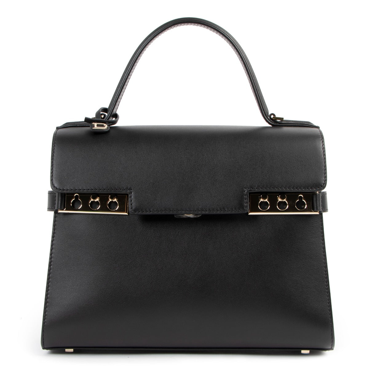 Delvaux Tempête MM Black Supple Calf