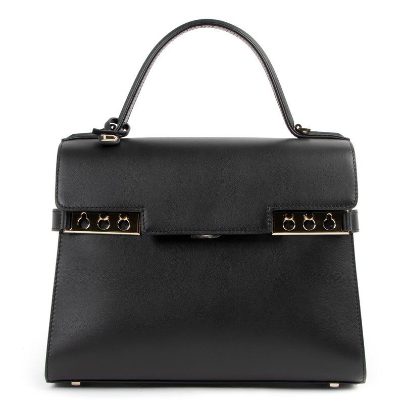 Delvaux Tempête MM Black Supple Calf