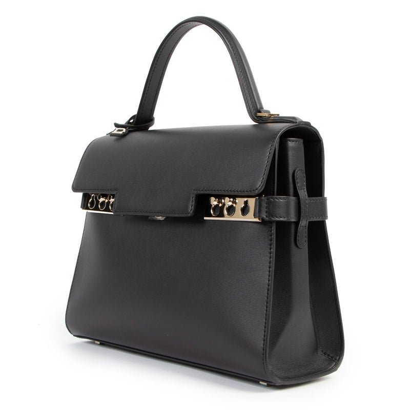 Delvaux Tempête MM Black Supple Calf