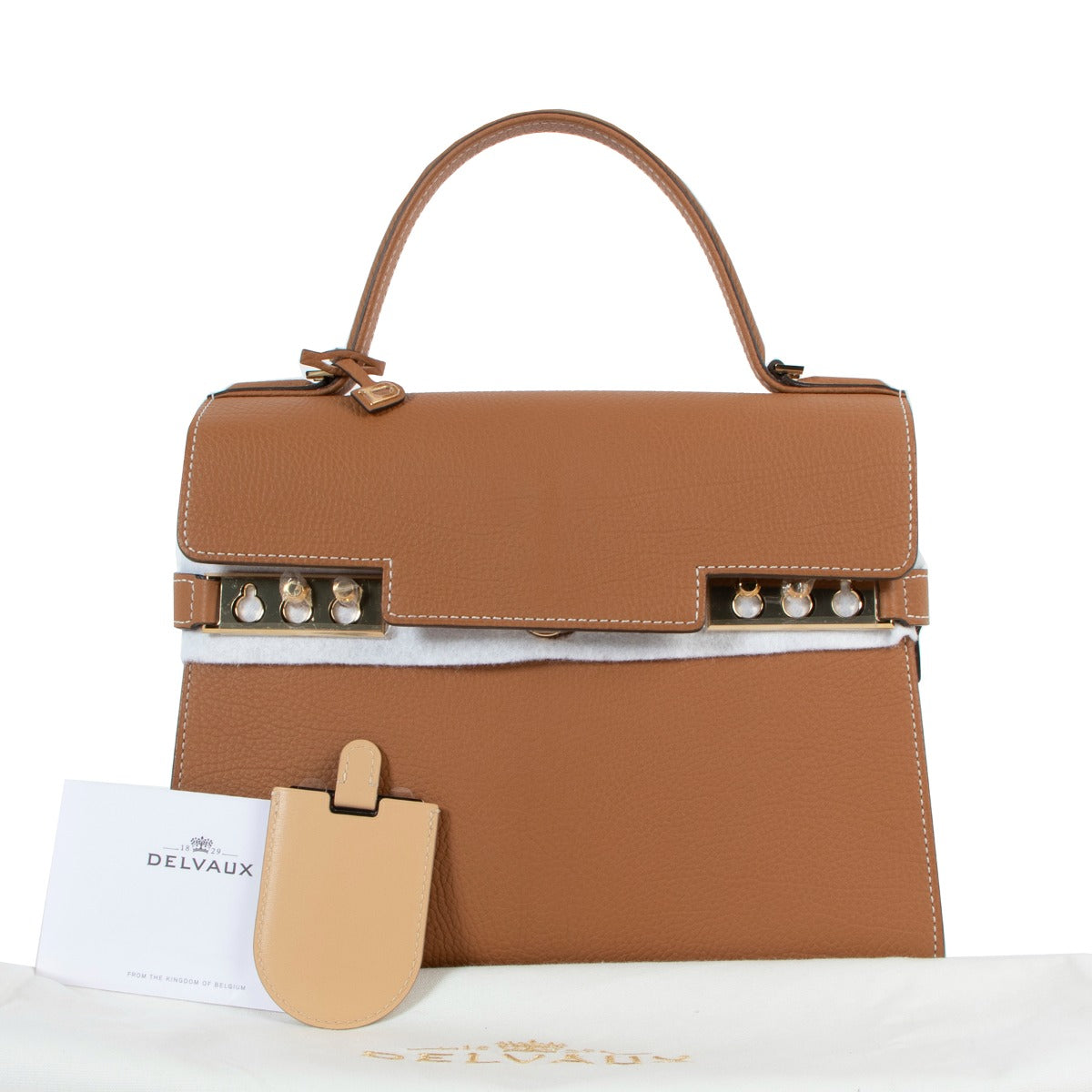 Delvaux Tempête MM Vegetal Crispy Calf