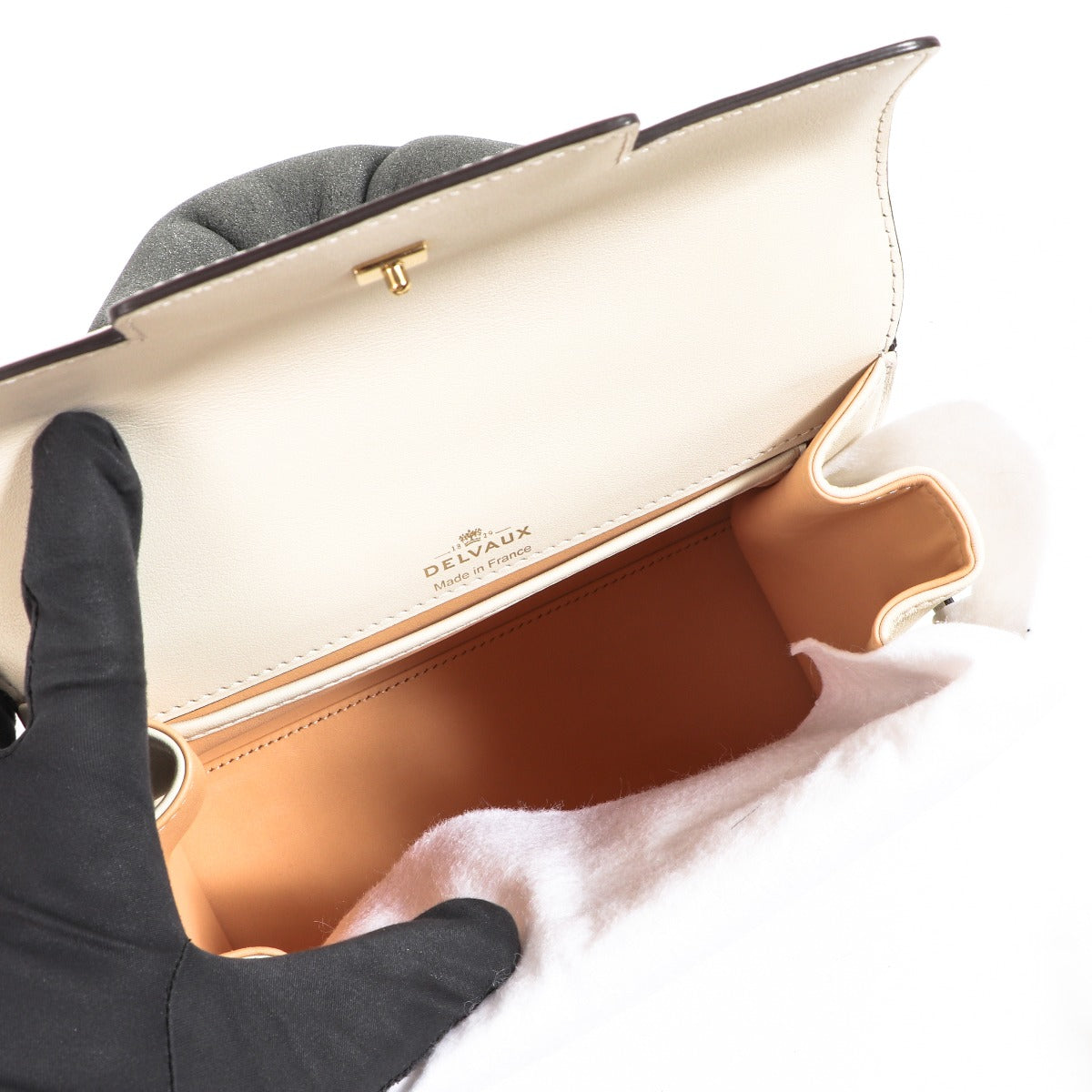 Delvaux Tempête PM Chalk Supple Calf