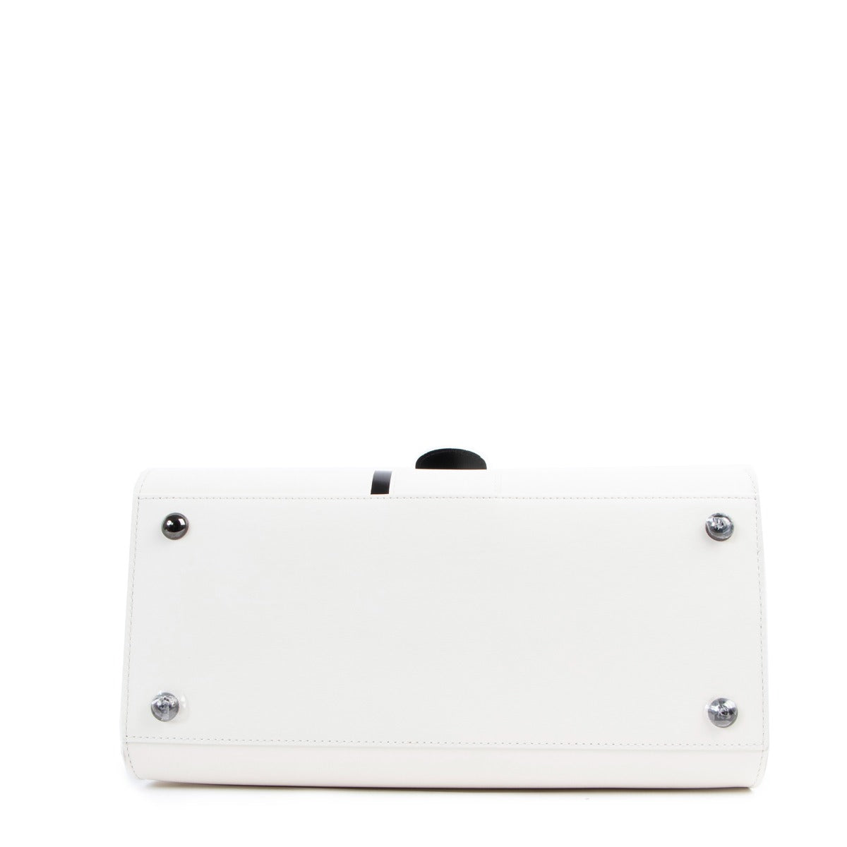 Delvaux Autumn/Winter 2018 Brillant MM Light And Shadow Box Calf Ivory/Black Limited Edition