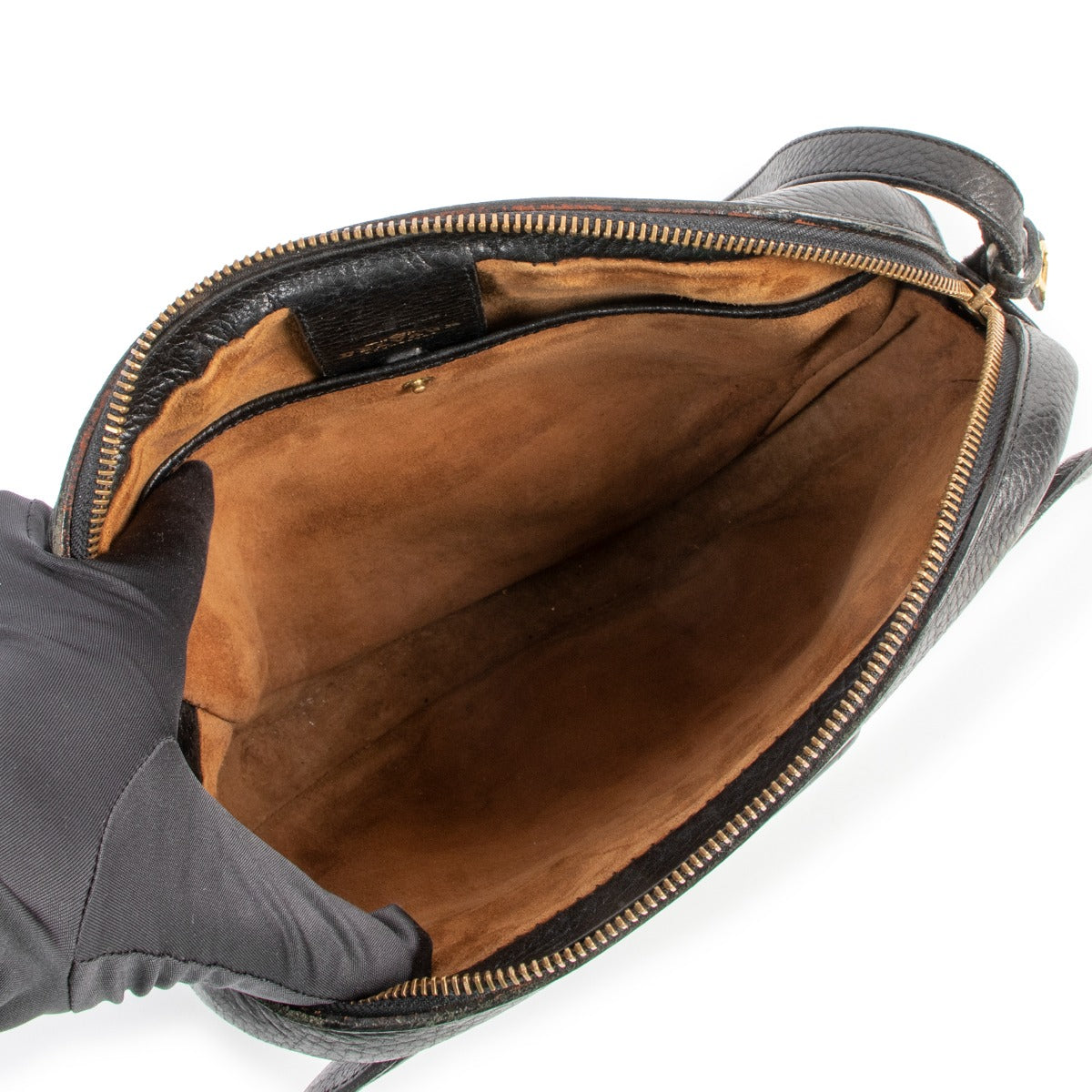 Delvaux Black Toile De Cuir Crossbody Bag
