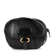 Delvaux Black Toile De Cuir Crossbody Bag