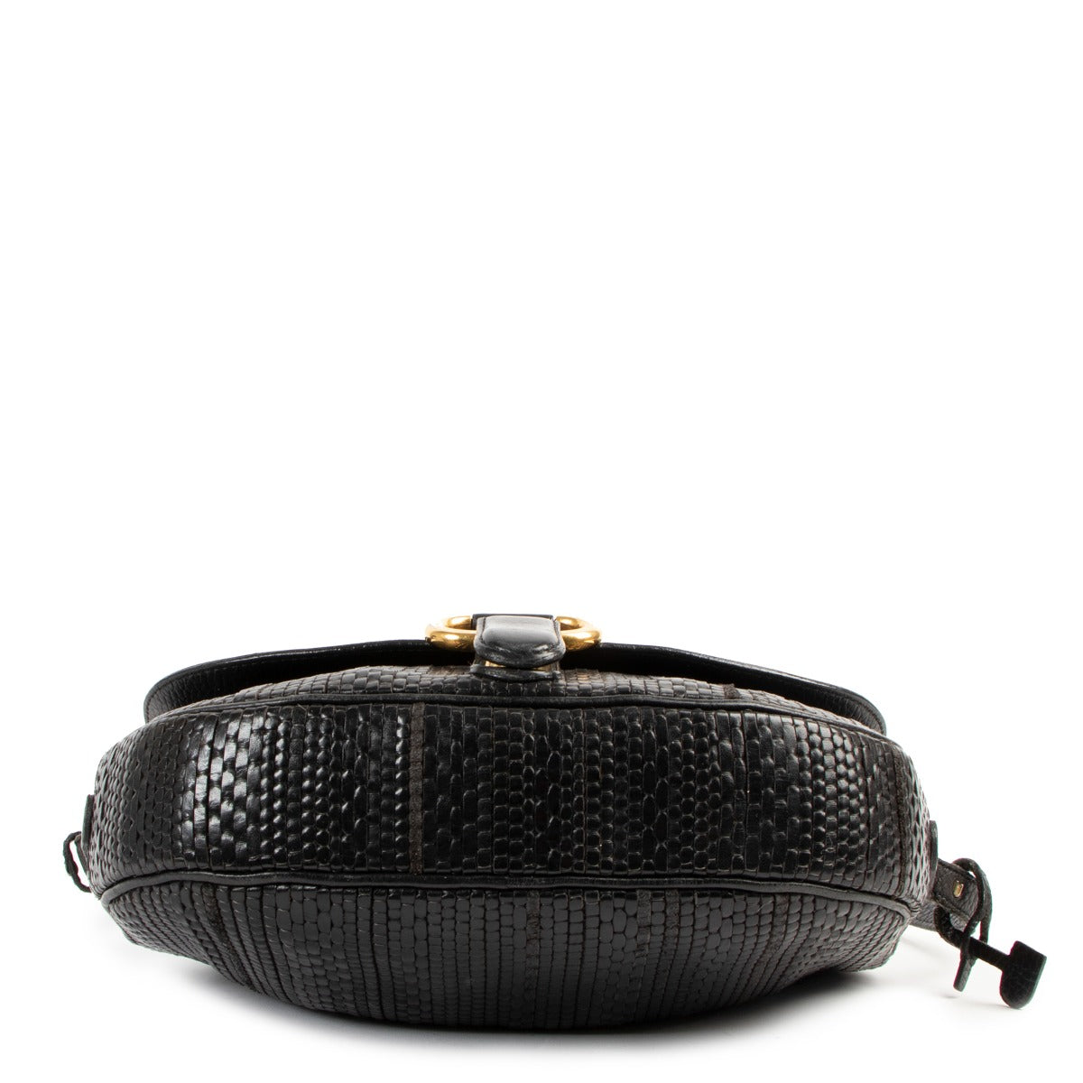 Delvaux Black Toile De Cuir Crossbody Bag