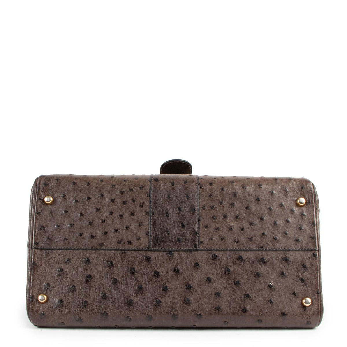 Delvaux Brillant MM Ostrich Palissandre