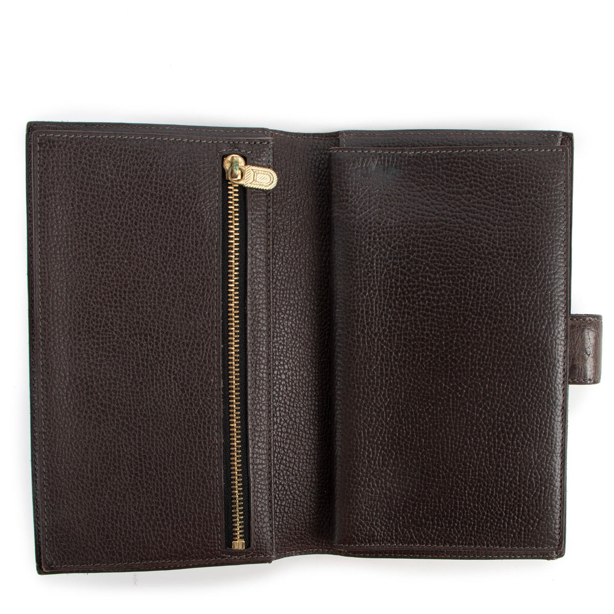 Delvaux Ostrich Palissandre Wallet