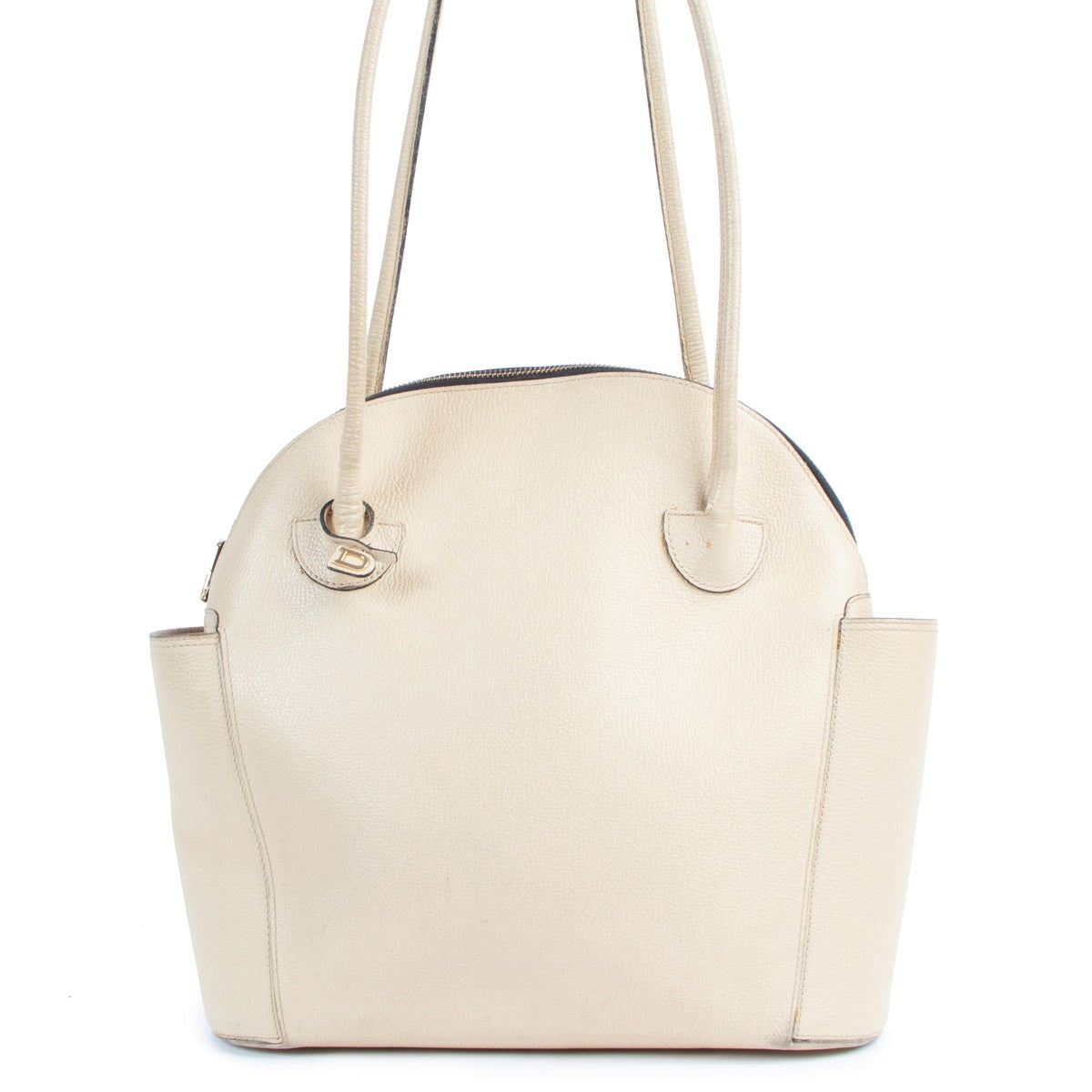Delvaux Beige Mousson Leather Shoulder Bag