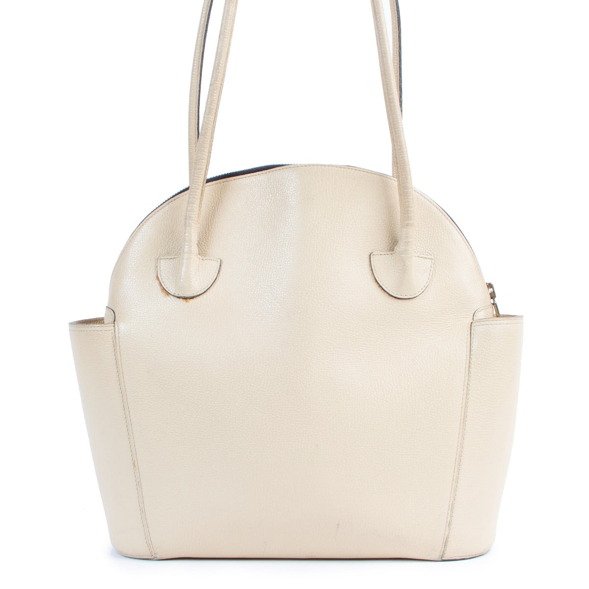 Delvaux Beige Mousson Leather Shoulder Bag