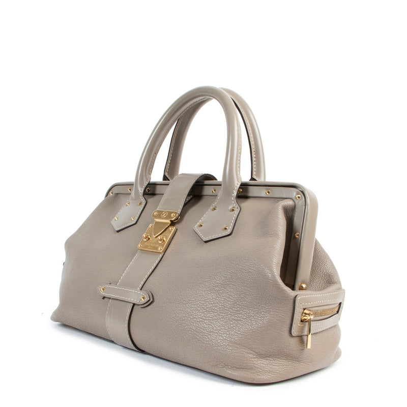 Louis Vuitton Taupe Suhali L'Ingenieux PM Doctor Bag