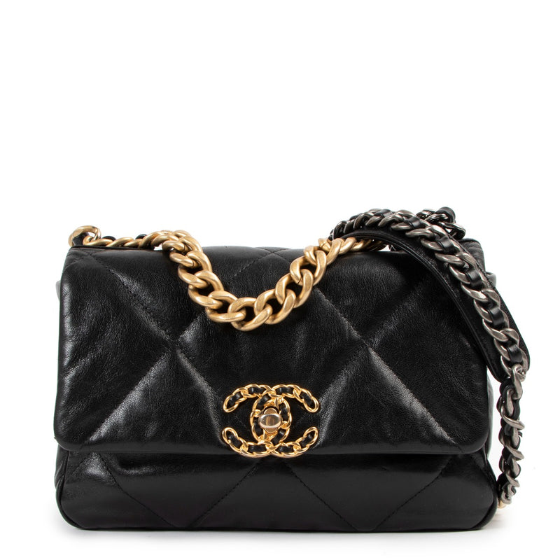 Chanel Black 19 Lambskin Handbag