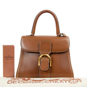Authentic second hand Delvaux Camel Brillant PM Handbag at Labellov