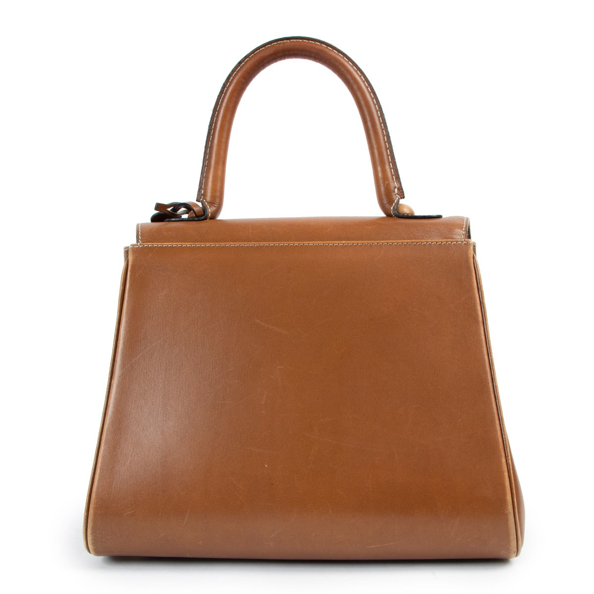 Authentic second hand Delvaux Camel Brillant PM Handbag at Labellov