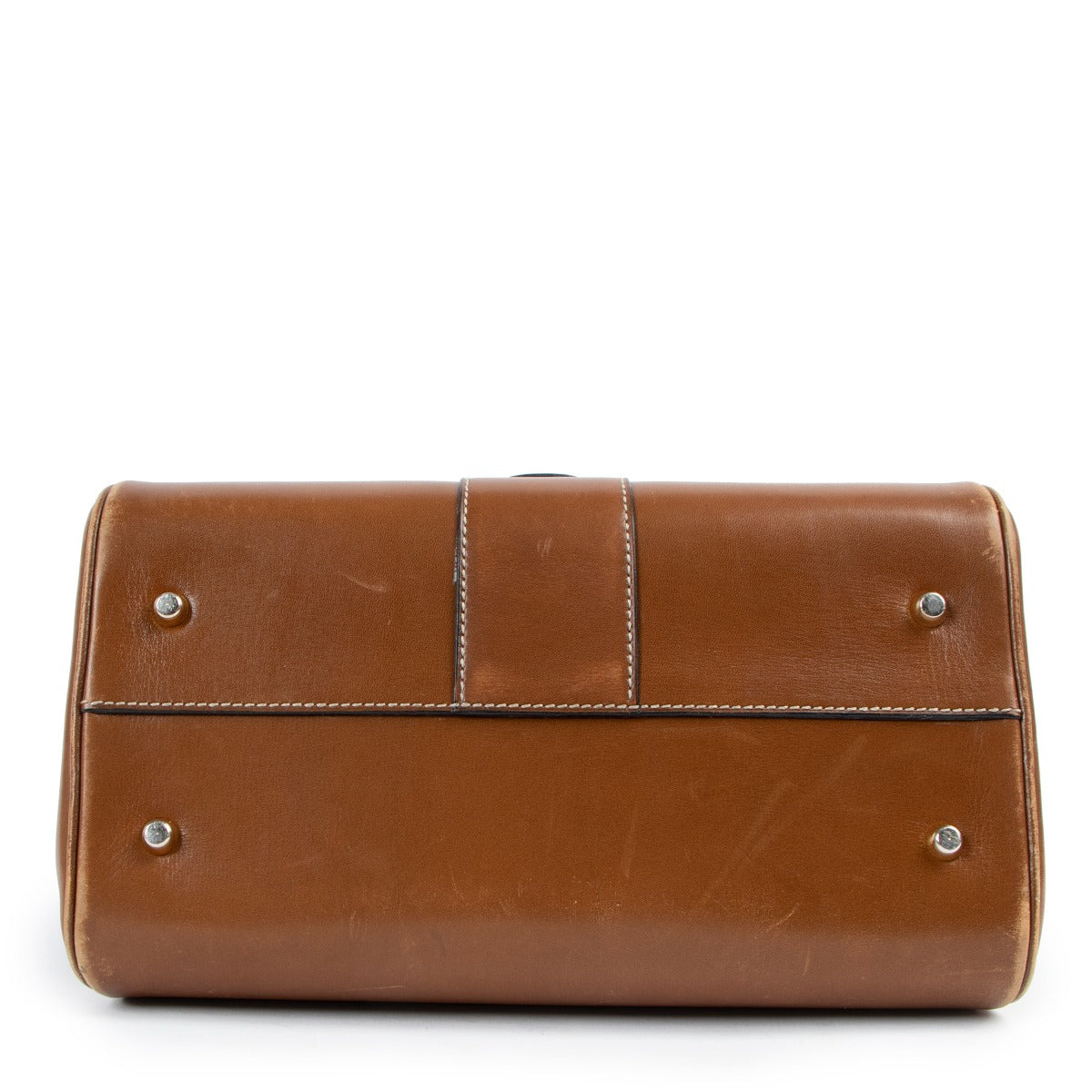 Authentic second hand Delvaux Camel Brillant PM Handbag at Labellov