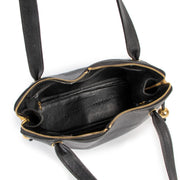 Chanel Vintage Black Caviar Timeless Gold Ball Charm Grand Shopping Satchel Bag