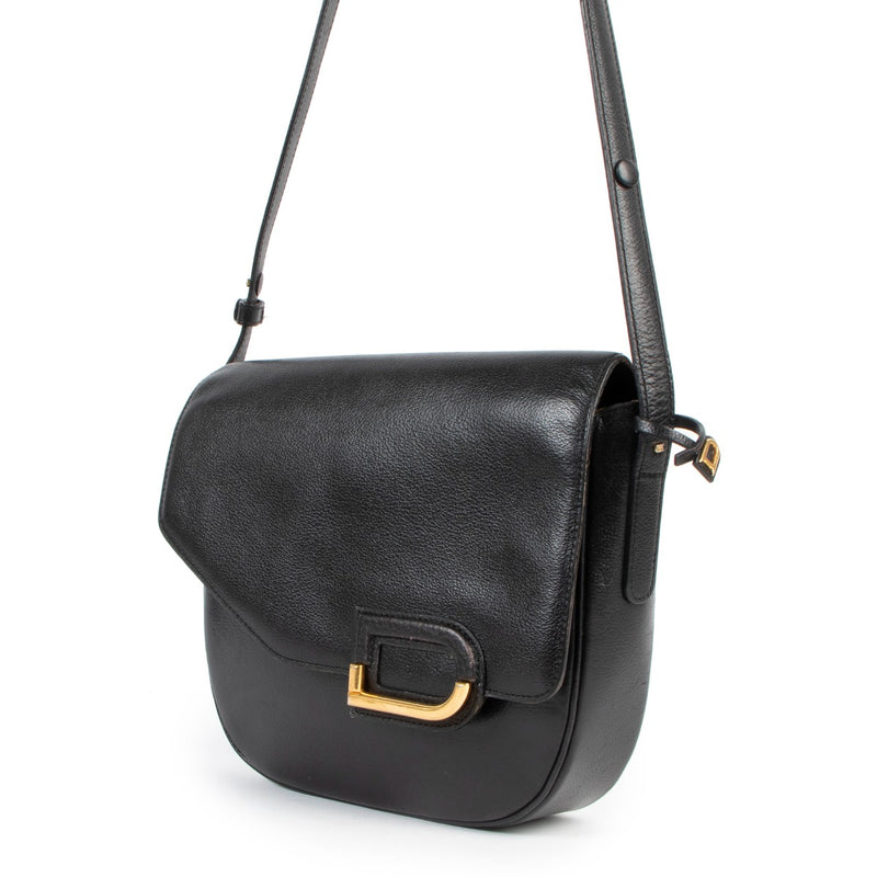 Delvaux Black Leather Crossbody Bag