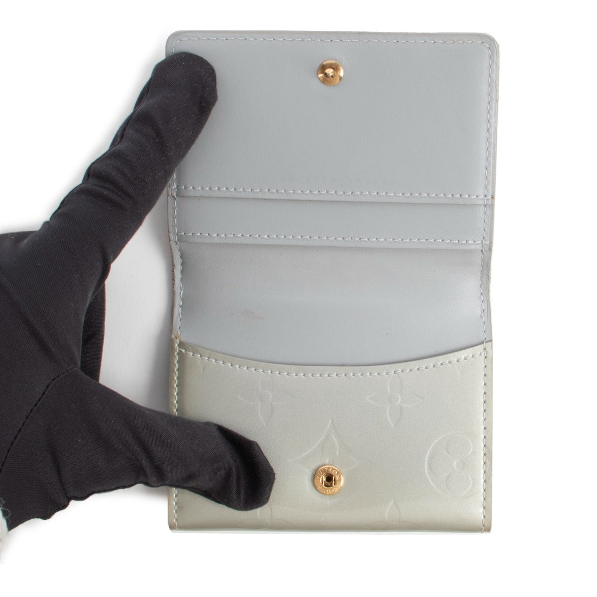 Louis Vuitton Silver Monogram Vernis Ludlow Wallet