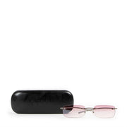 Buy online authentic second hand Gucci Vintage Pink Rimless Rectangle Glasses in very good condition at Labellov in Antwerp.