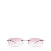 Buy online authentic second hand Gucci Vintage Pink Rimless Rectangle Glasses in very good condition at Labellov in Antwerp.