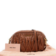 Miu Miu Palissandro Matelasse Lux Crossbody Bag