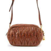 Miu Miu Palissandro Matelasse Lux Crossbody Bag