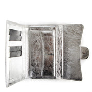 Chanel Metallic Silver Aged Calfskin 2.55 Reissue Wallet