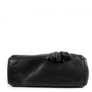 Gucci Black Lady Tassel Pebbled Leather Shoulder Bag