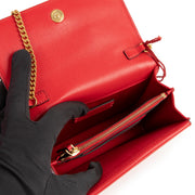 Valentino Garavani Red Ribbon V-Logo Crossbody Bag