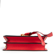 Valentino Garavani Red Ribbon V-Logo Crossbody Bag