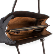 Delvaux Café Brown Sepia PM Top Handle Bag