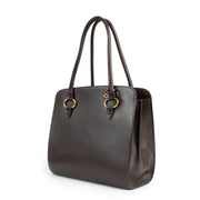Delvaux Café Brown Sepia PM Top Handle Bag