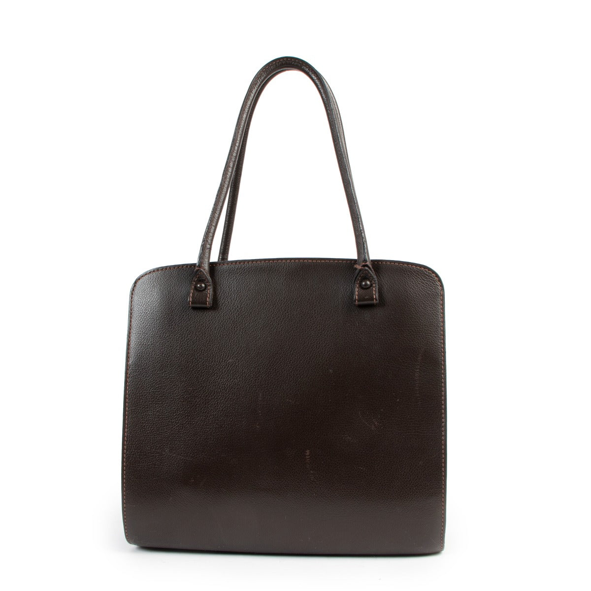 Delvaux Café Brown Sepia PM Top Handle Bag