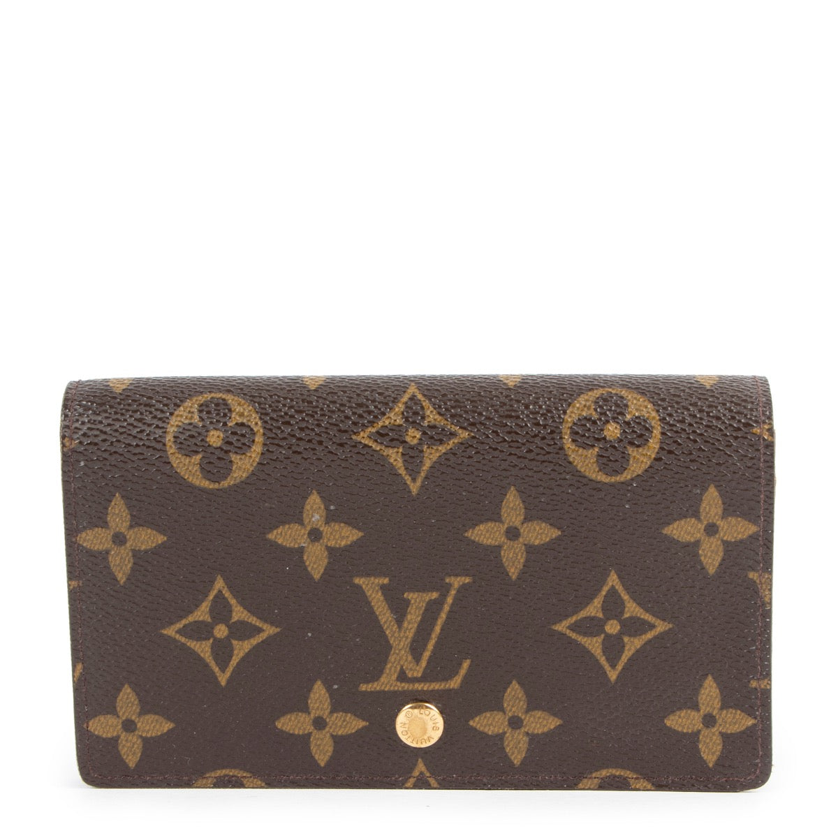 Shop safe online at Labellov in Antwerp this 100% authentic second hand Louis Vuitton Monogram Tresor Wallet