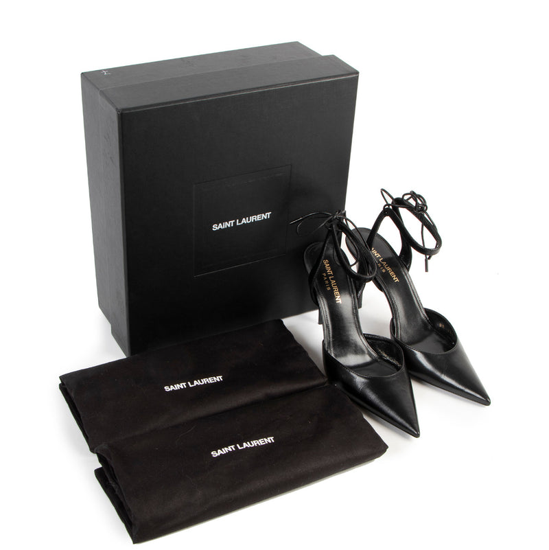 Saint Laurent Black Lexi 90 Leather Pumps for the best price at Labellov secondhand luxury!