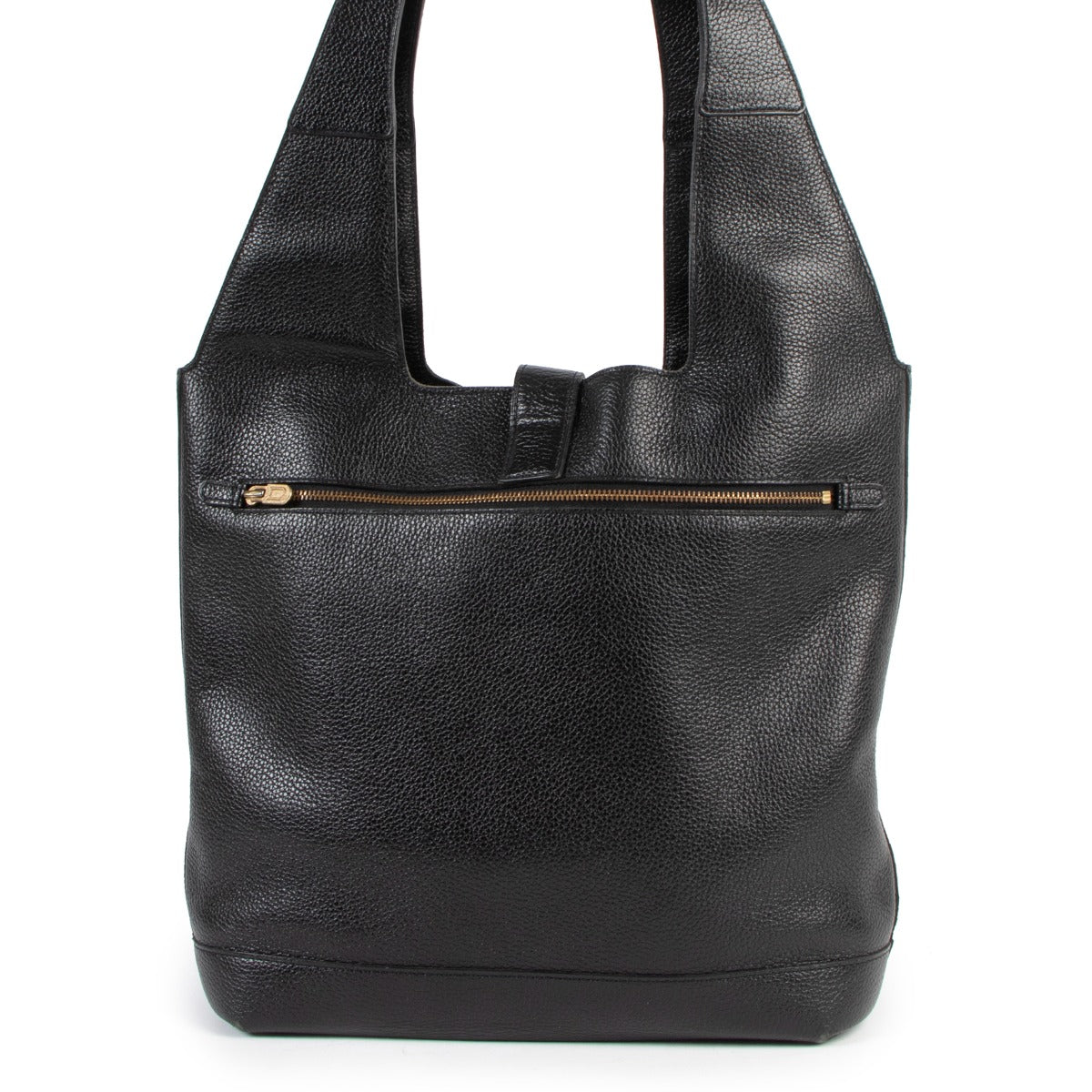 Delvaux Black Leather Liaison Shoulder Bag