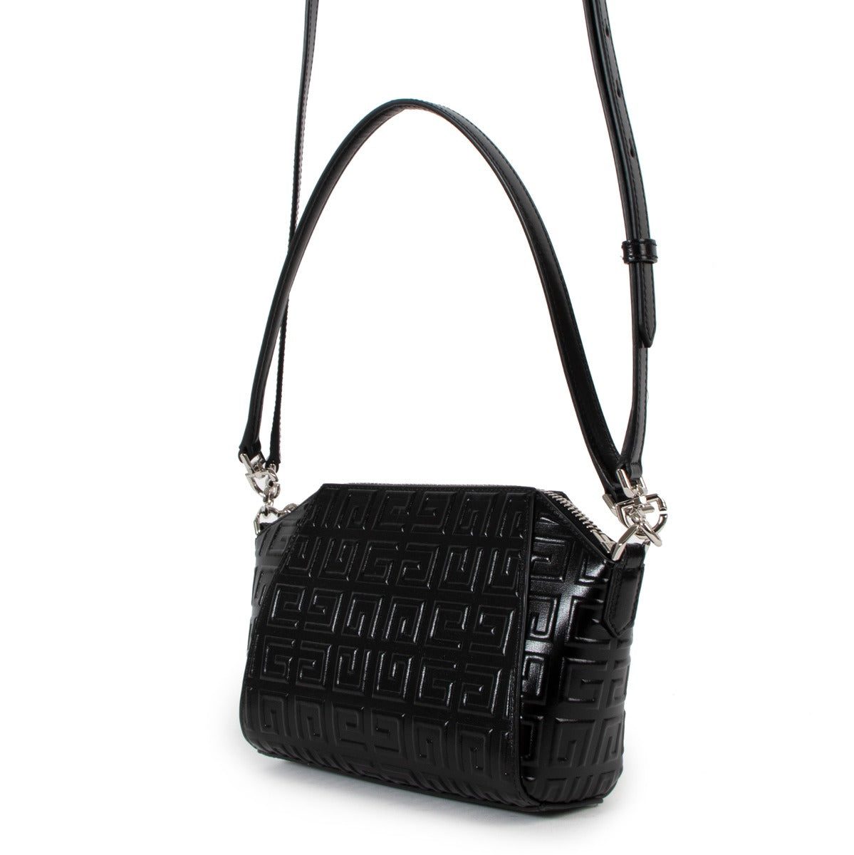 Givenchy Black Antigona XS 4G Leather Bag