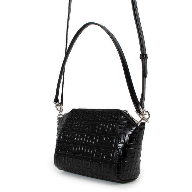 Givenchy Black Antigona XS 4G Leather Bag