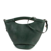 Delvaux Green Leather Vintage Shoulder bag
