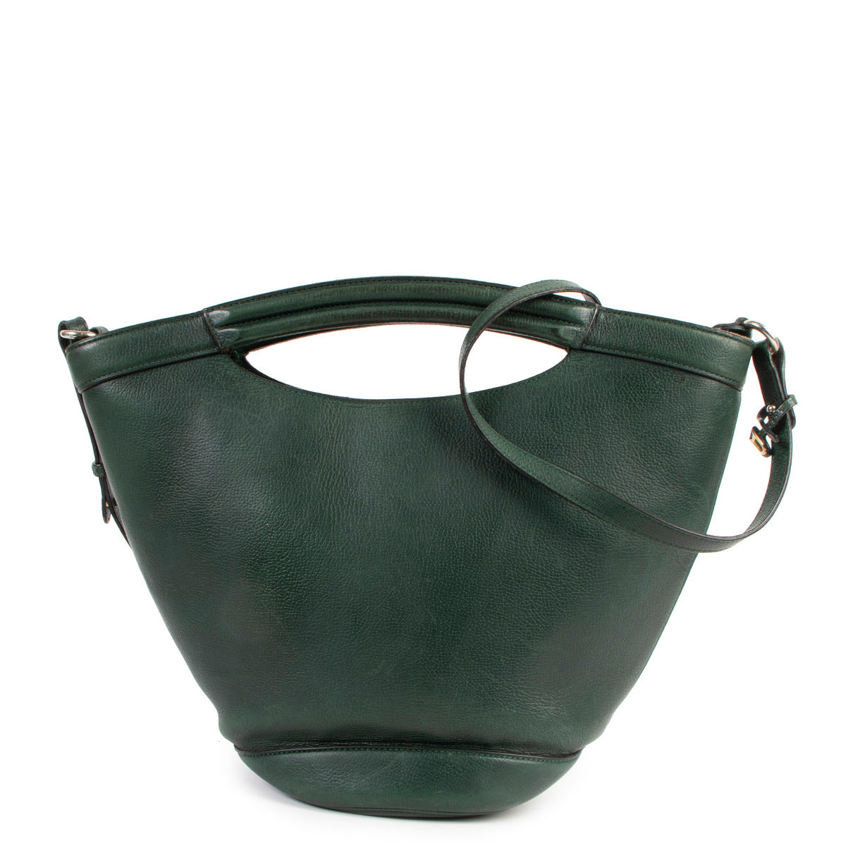 Delvaux Green Leather Vintage Shoulder bag