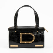 Delvaux Black Croco Astrid MM
