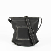 Delvaux Le Pin Black Taurillon Soft Daily Surpiqué Bag