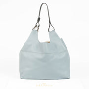 Delvaux Givry blue leather shoulder bag elegant daily wear