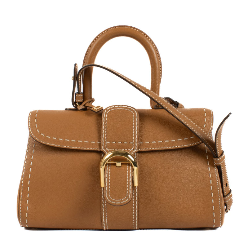 Delvaux Vegetal Rodeo Calf Brillant East/West Mini Surpiqué Bag
