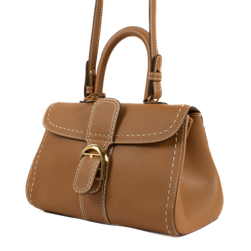 Delvaux Vegetal Rodeo Calf Brillant East/West Mini Surpiqué Tas